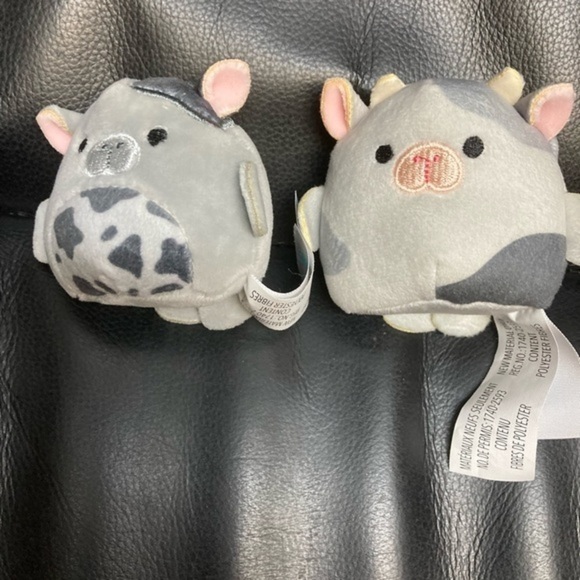 2 Gray Squishmallow Micromallow Seacows - Picture 1 of 1